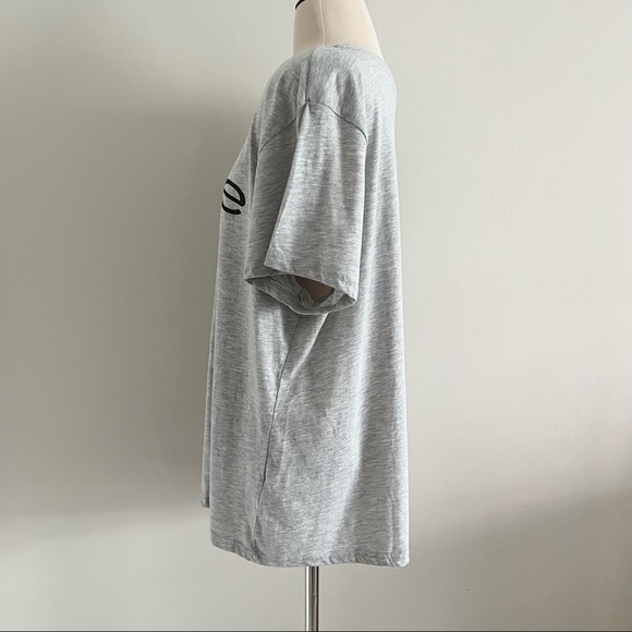 bebe Sport Core T Shirt Heather Gray Sz 3X NWOT - Picture 3 of 5